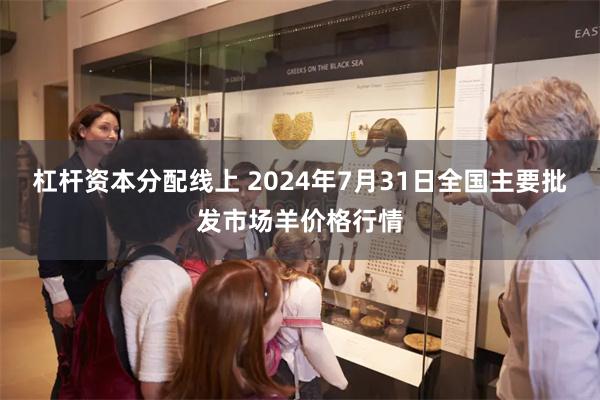 杠杆资本分配线上 2024年7月31日全国主要批发市场羊价格行情