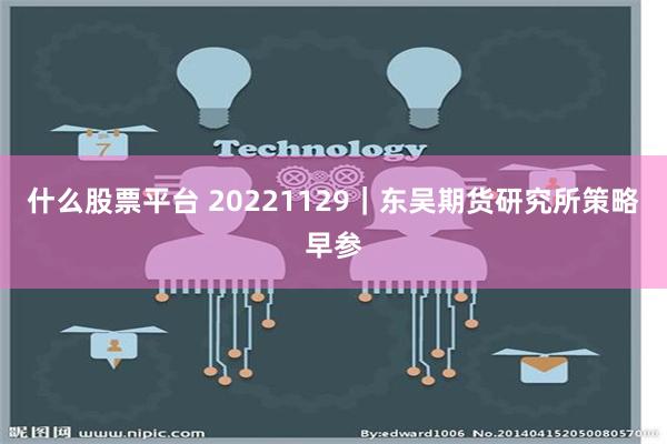 什么股票平台 20221129｜东吴期货研究所策略早参