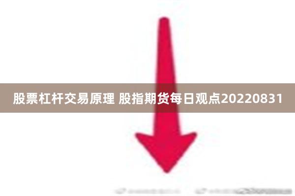 股票杠杆交易原理 股指期货每日观点20220831