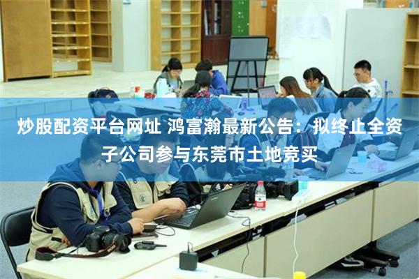 炒股配资平台网址 鸿富瀚最新公告：拟终止全资子公司参与东莞市土地竞买