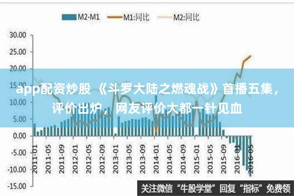 app配资炒股 《斗罗大陆之燃魂战》首播五集，评价出炉，网友评价大都一针见血